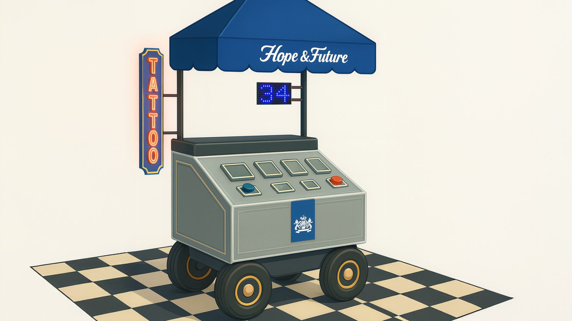 render van de tattooshop van OCW